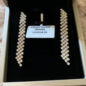 NWT Luxury Crystal Earrings